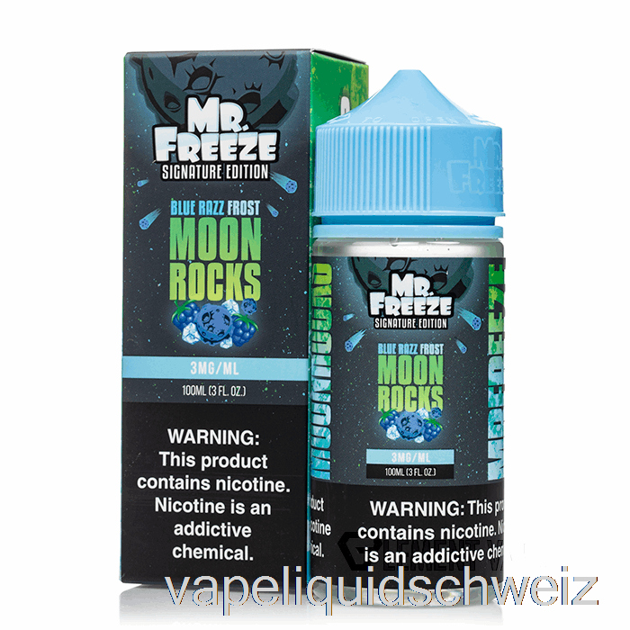 Moonrocks - Blue Razz Frost - Mr Freeze - 100 Ml 6 Mg Vape Liquid E-Liquid Schweiz